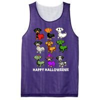 Happy Halloweenie Dachshund Halloween Dog Lover Funny Costume Mesh Reversible Basketball Jersey Tank