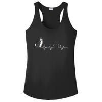 Husky Heartbeat Design for Husky Dog Lovers Ladies PosiCharge Competitor Racerback Tank