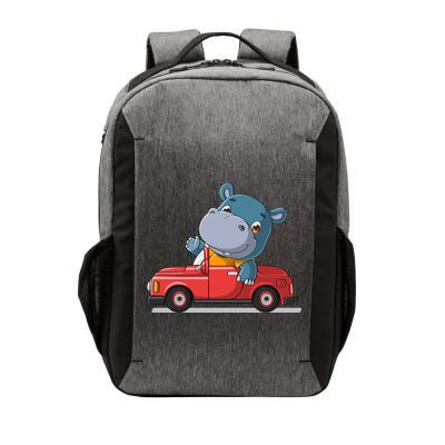 Happy Hippo Drive A Car Vector Backpack