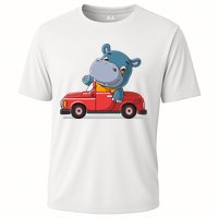 Happy Hippo Drive A Car Cooling Performance Crew T-Shirt