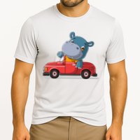 Happy Hippo Drive A Car Cooling Performance Crew T-Shirt