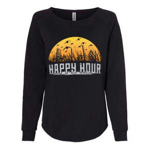 Happy Hour Duck Hunting Hunter Womens California Wash Sweatshirt