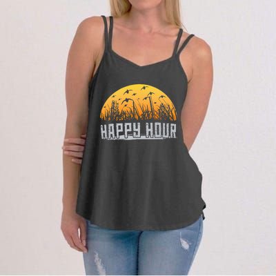 Happy Hour Duck Hunting Hunter Women's Strappy Tank