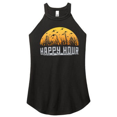 Happy Hour Duck Hunting Hunter Women's Perfect Tri Rocker Tank