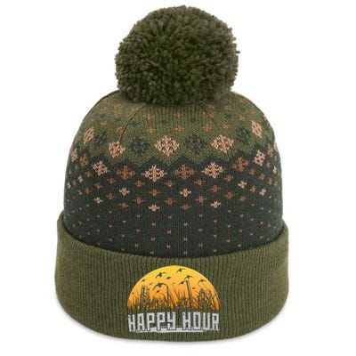 Happy Hour Duck Hunting Hunter The Baniff Cuffed Pom Beanie