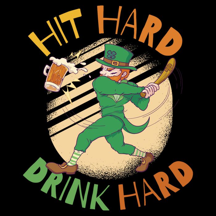 Hit Hard Drink Hard St Patrick's Day Sweatshirt