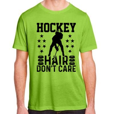 Hockey Hair Don't Care Ice Hockey Player Gift Adult ChromaSoft Performance T-Shirt