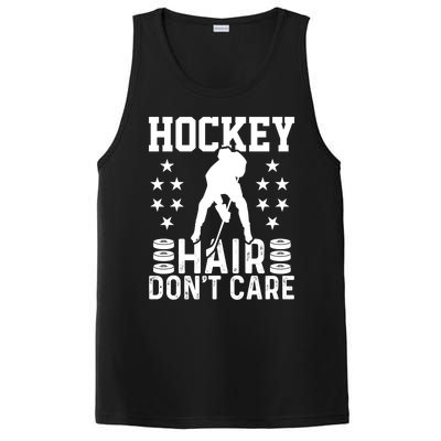 Hockey Hair Don't Care Ice Hockey Player Gift PosiCharge Competitor Tank