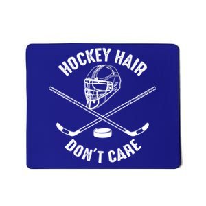 Hockey Hair Dont Care Cute Messy Hair Player Gift Mousepad