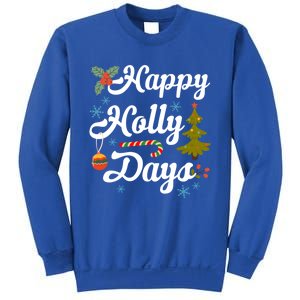 Happy Holly Days Merry Christmas Matching Family Pajamas Great Gift Sweatshirt