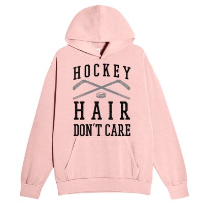 Hockey Hair DonT Care Funny Ice Puck Stick Player Funny Gift Urban Pullover Hoodie