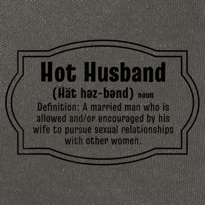 Hot Husband Definition Cotton Canvas Backpack