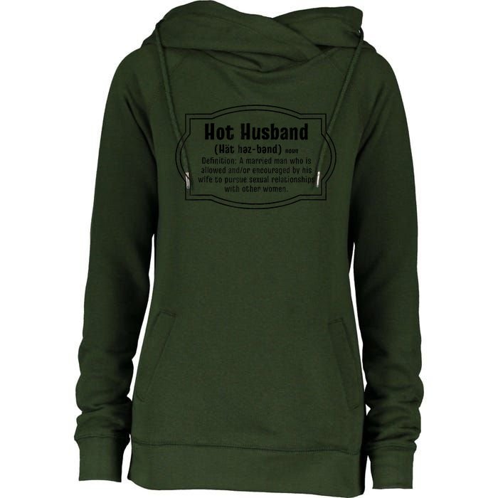 Hot Husband Definition Womens Funnel Neck Pullover Hood