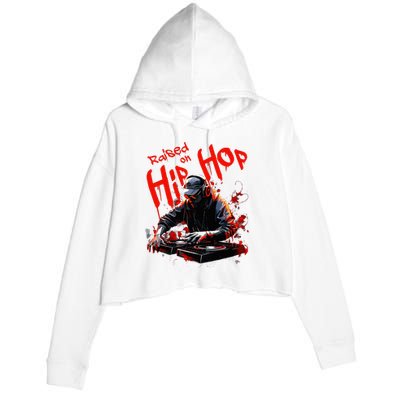 Hip Hop Dj 50th Anniversary Crop Fleece Hoodie