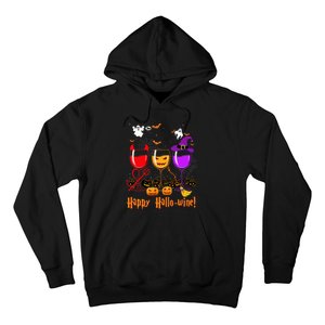 Happy Hallowine Drinking Scary Ghost Boo Pumpkin Halloween Hoodie