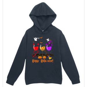 Happy Hallowine Drinking Scary Ghost Boo Pumpkin Halloween Urban Pullover Hoodie