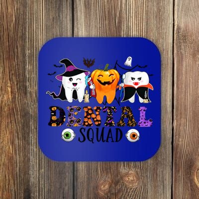 Happy Halloween Dental Squad Dental Pupmkin Spooky Funny Gift Coaster