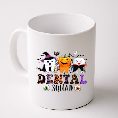 Happy Halloween Dental Squad Dental Pupmkin Spooky Funny Gift Coffee Mug