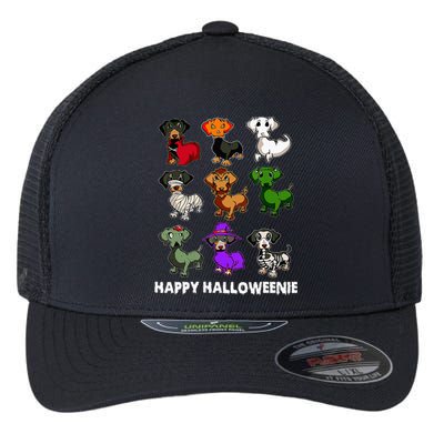 Happy Halloweenie Dachshund Dachshund Halloween Gift Flexfit Unipanel Trucker Cap