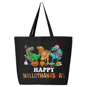 Happy Hallothanksmas Dinossaur Trex 25L Jumbo Tote