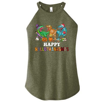 Happy Hallothanksmas Dinossaur Trex Women's Perfect Tri Rocker Tank