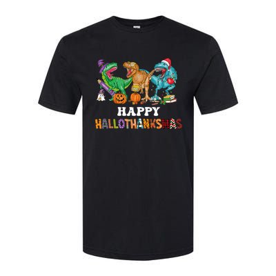 Happy Hallothanksmas Dinossaur Trex Softstyle® CVC T-Shirt