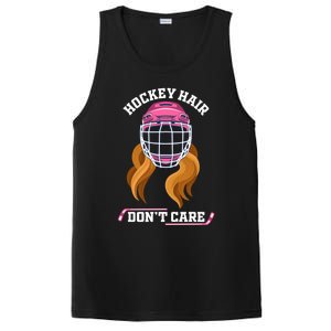 Hockey Hair DonT Care Funny Ice Hockey Gift PosiCharge Competitor Tank