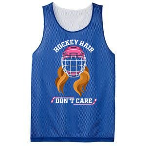 Hockey Hair DonT Care Funny Ice Hockey Gift Mesh Reversible Basketball Jersey Tank