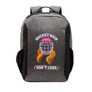 Hockey Hair DonT Care Funny Ice Hockey Gift Vector Backpack