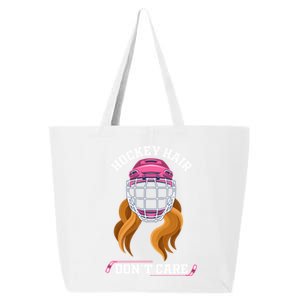 Hockey Hair DonT Care Funny Ice Hockey Gift 25L Jumbo Tote