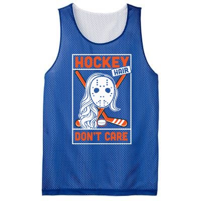 Hockey Hair Dont Care Ice Hockey Vintage Gift Great Gift Mesh Reversible Basketball Jersey Tank