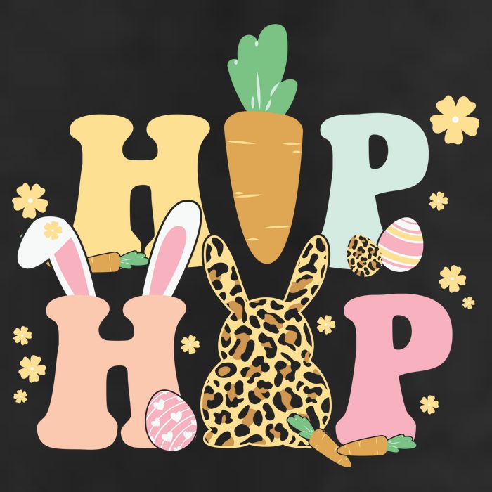 Hip Hop Easter Bunny Festive Spring Cool Comfort Performance Bucket Hat