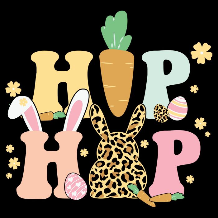 Hip Hop Easter Bunny Festive Spring USA-Made Doggie Bandana