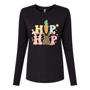 Hip Hop Easter Bunny Festive Spring Womens Cotton Relaxed Long Sleeve T-Shirt