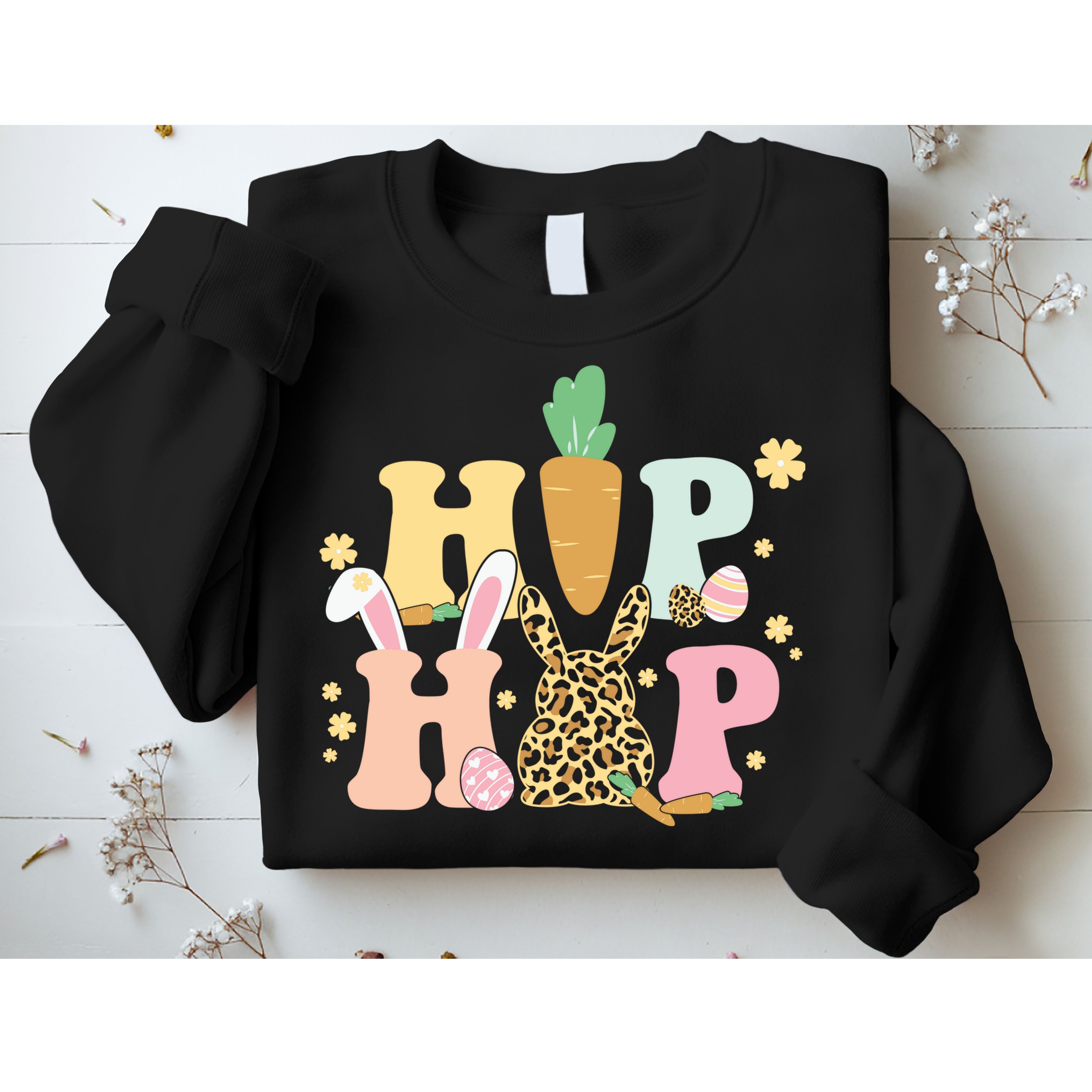 Hip Hop Easter Bunny Festive Spring Sweatshirt