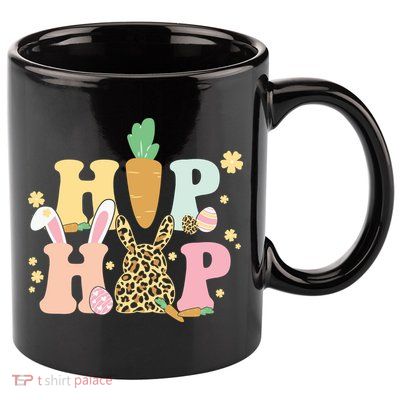 Hip Hop Easter Bunny Festive Spring 11oz C Handle Ceramic Mug