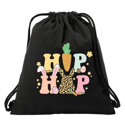 Hip Hop Easter Bunny Festive Spring Drawstring Bag