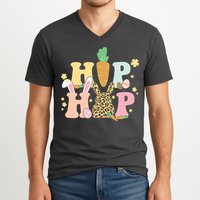 Hip Hop Easter Bunny Festive Spring V-Neck T-Shirt