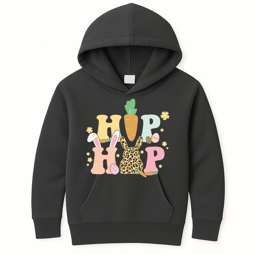 Hip Hop Easter Bunny Festive Spring Kids Hoodie
