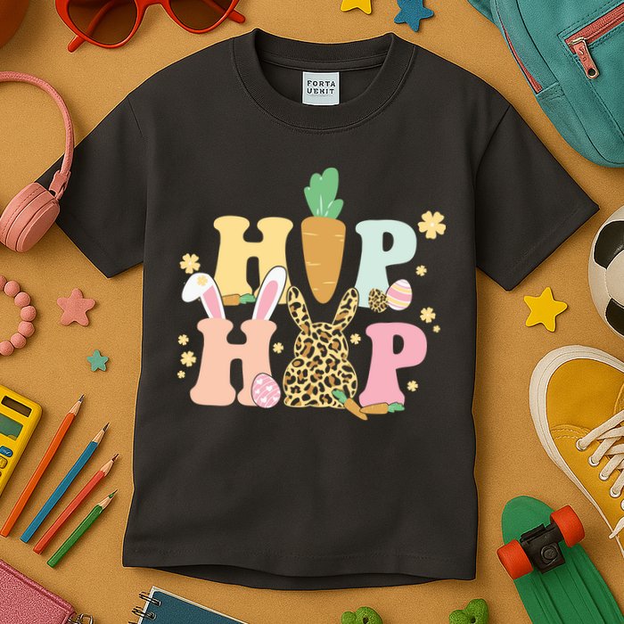 Hip Hop Easter Bunny Festive Spring Kids T-Shirt