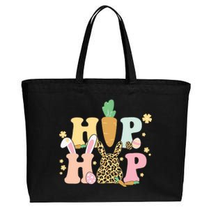 Hip Hop Easter Bunny Festive Spring Cotton Canvas Jumbo Tote