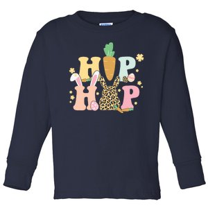 Hip Hop Easter Bunny Festive Spring Toddler Long Sleeve Shirt