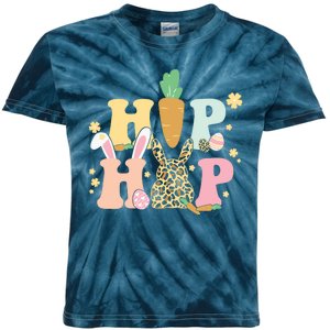 Hip Hop Easter Bunny Festive Spring Kids Tie-Dye T-Shirt