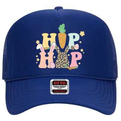 Hip Hop Easter Bunny Festive Spring High Crown Mesh Back Trucker Hat