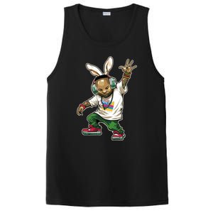 Hip Hop Easter Bunny Face PosiCharge Competitor Tank