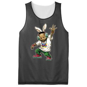 Hip Hop Easter Bunny Face Mesh Reversible Basketball Jersey Tank