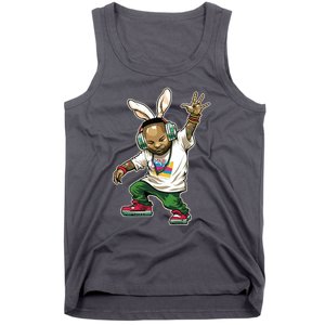 Hip Hop Easter Bunny Face Tank Top