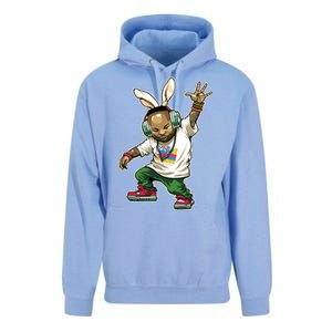 Hip Hop Easter Bunny Face Unisex Surf Hoodie