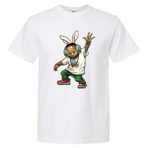 Hip Hop Easter Bunny Face Garment-Dyed Heavyweight T-Shirt