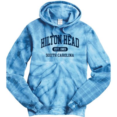 Hilton Head Est 1983 South Carolina Retro Throwback Tie Dye Hoodie